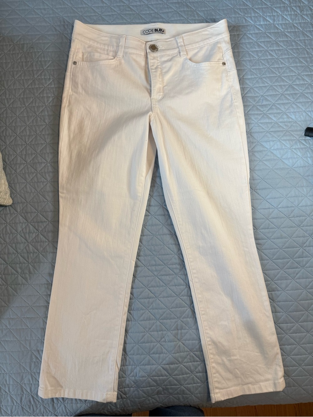 Code Bleu Women's Cream-Tone Boot Cut Jeans